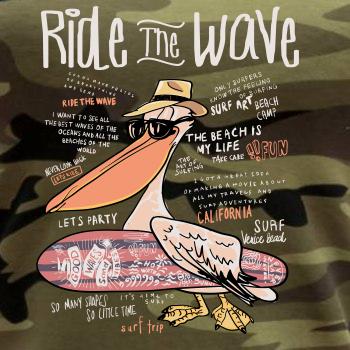 Ride the wave pelikán