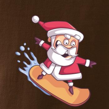 Santa jazdiaci na snowboarde