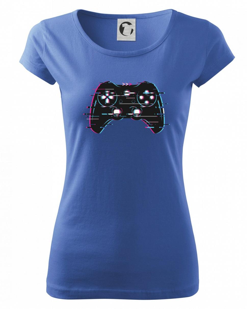 Tričká pre ajťákov - Gamer - gamepad barevný - Dámske tričko Pure