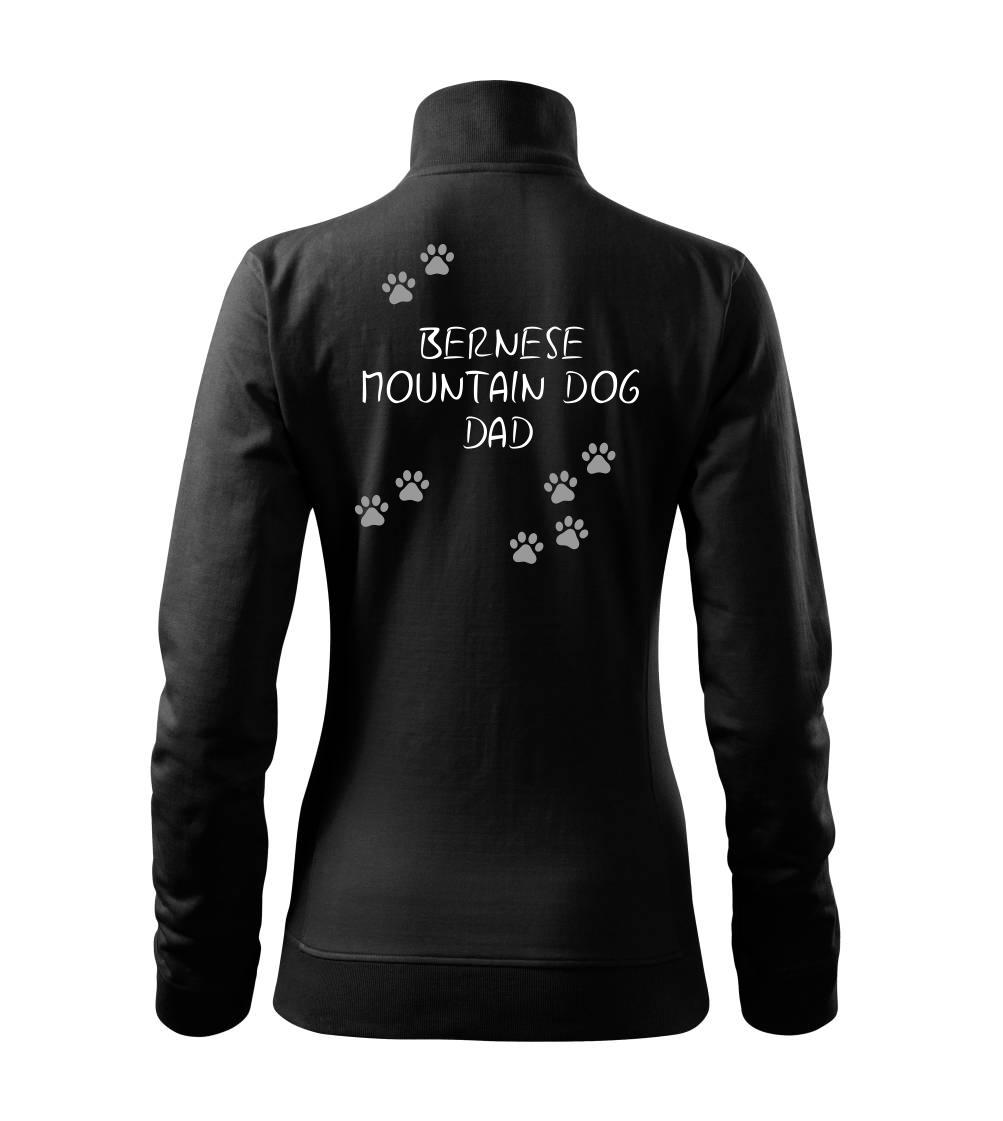 Bernský salašnícky pes na tričku - Bernese Mountain Dog dad (Bernský salašnícky pes) (Reflexné lapky) - Mikina dámska Viva bez kapucne