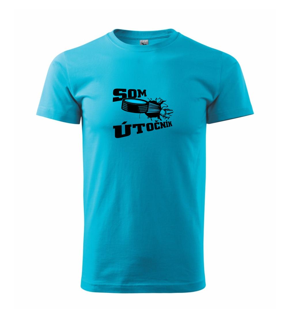 Hokejová trička - Som útočník - Klasické pánske tričko vyššej gramáže