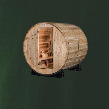 Vonkajšia sauna z boku