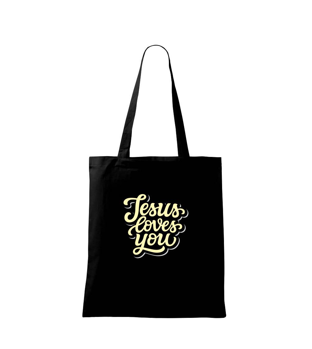 Jesus loves you - písané písmo