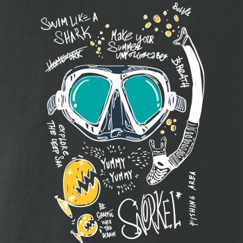 Potapěčské brýle text