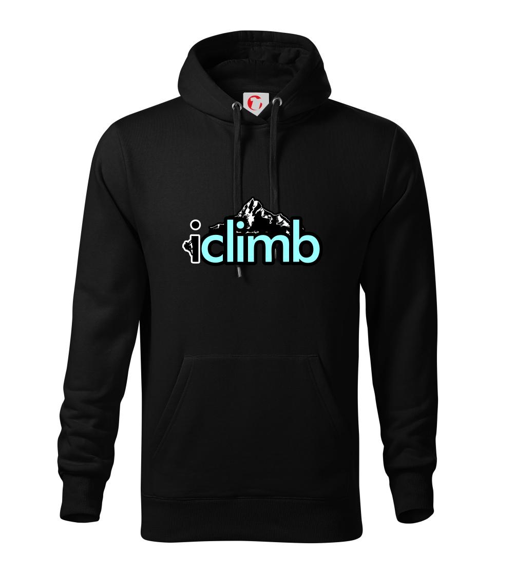 Trička pro horolezcov - Iclimb - Mikina pánska Cape s kapucňou