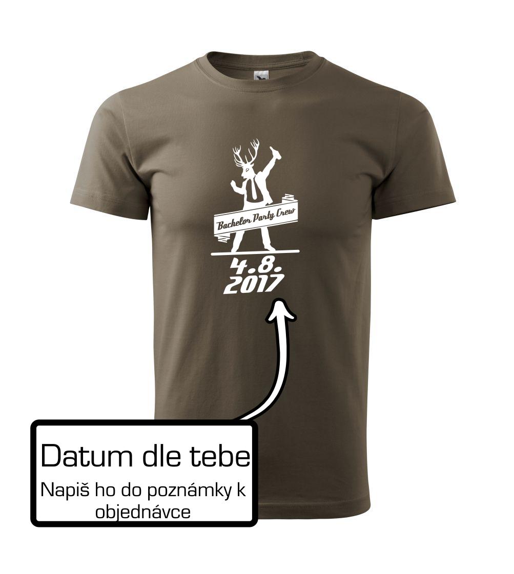 Tričká na rozlúčku so slobodou - Bachelor Crew - Tričko extra veľké  (5-8XL)