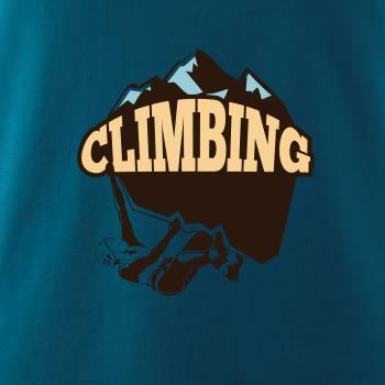 Climbing horolezec na logu