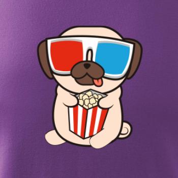 Mops a 3D okuliare