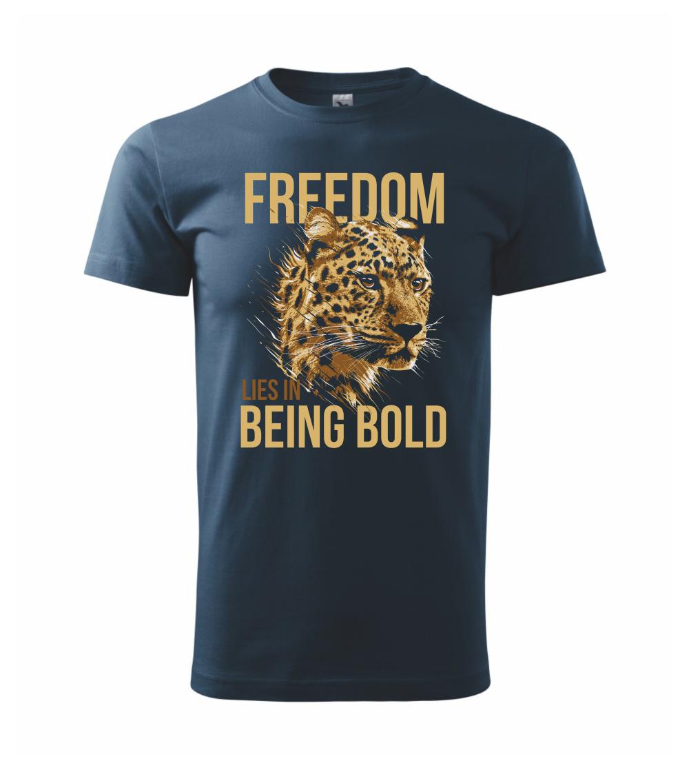 Tričká so zvieratami - Leopard bold - Klasické pánske tričko vyššej gramáže