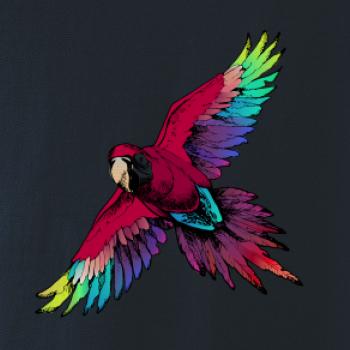 Papagáj kreslený letiaci Papagáj kreslený letiaci