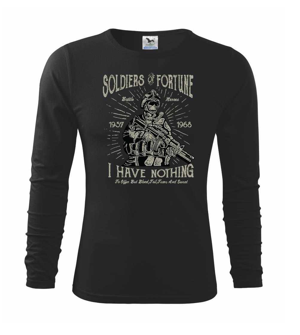Vojenská tričká s potlačou - Soldiers Of Fortune - Tričko detské Long Sleeve