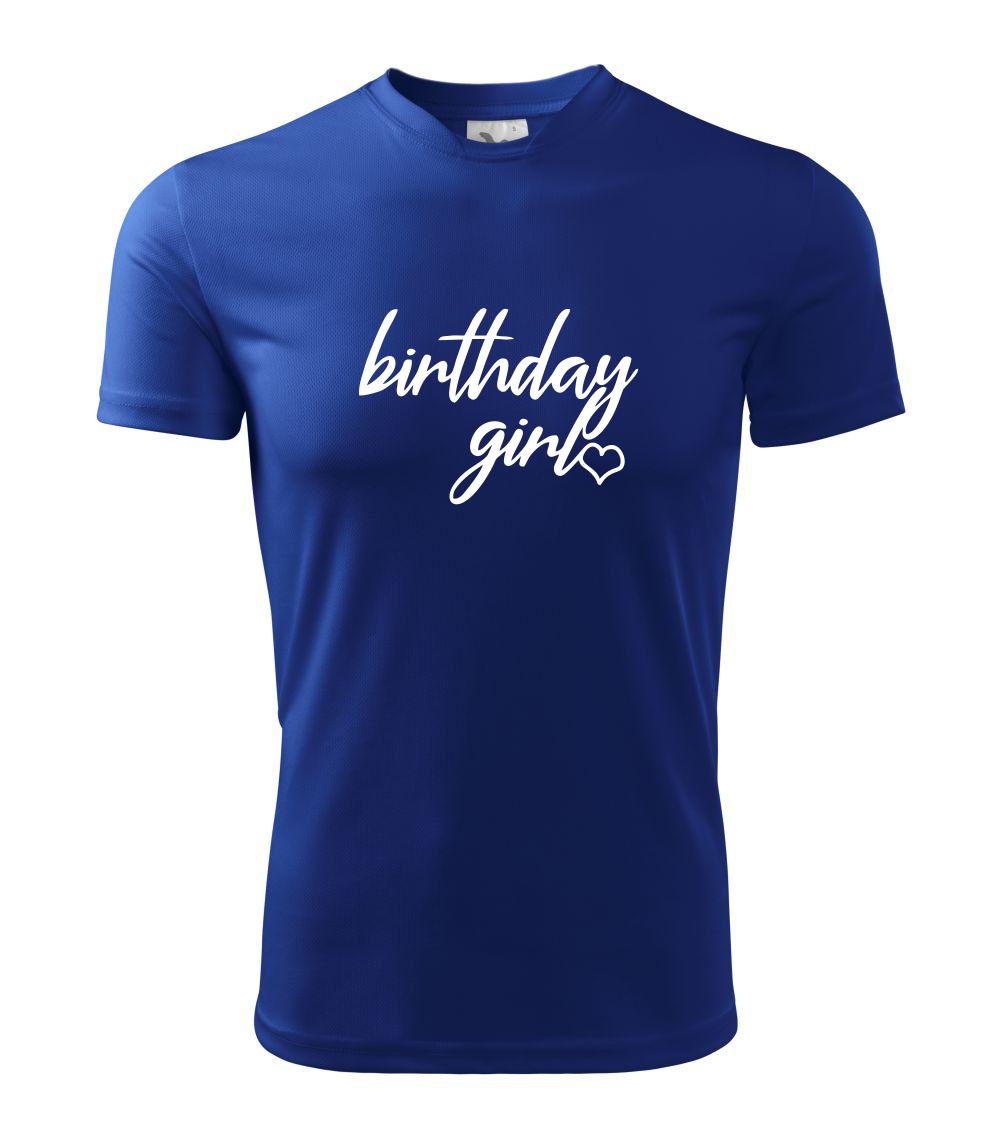 Tričká k narodeninám - Birthday girl písacie - Detské tričko športové