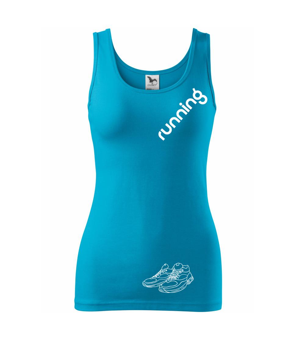 Running nápis šikmo