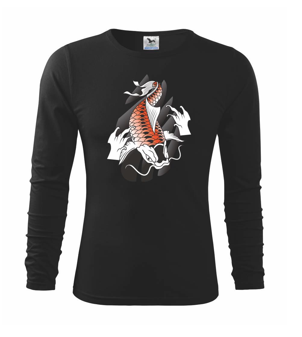 Tričká pre rybárov s potlačou - Sumec Japonský - Tričko detské Long Sleeve