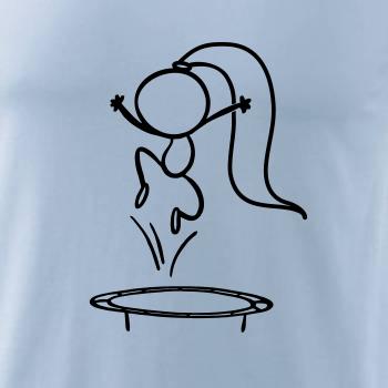 Skákajúci dievčatko