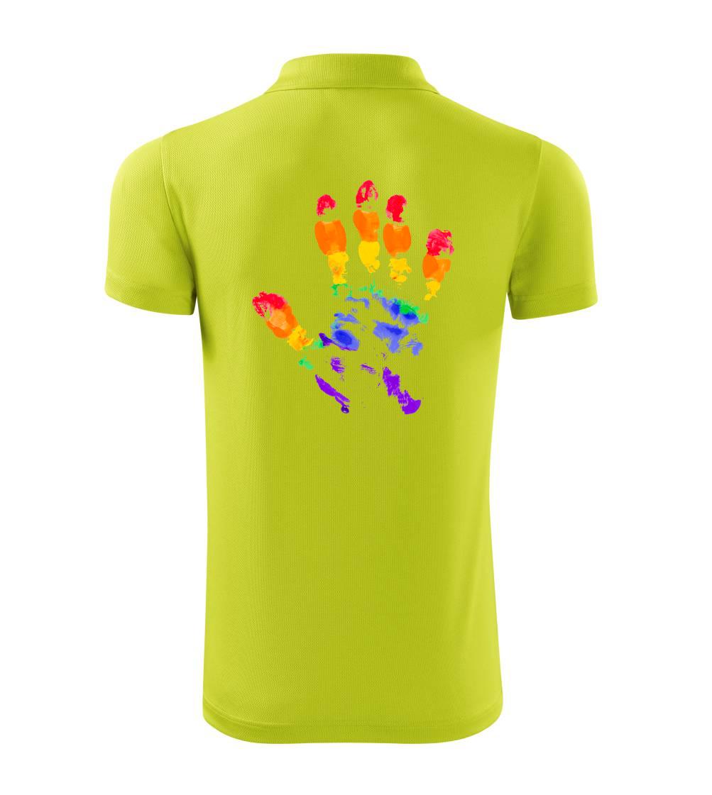 LGBT hand print LGBT hand print