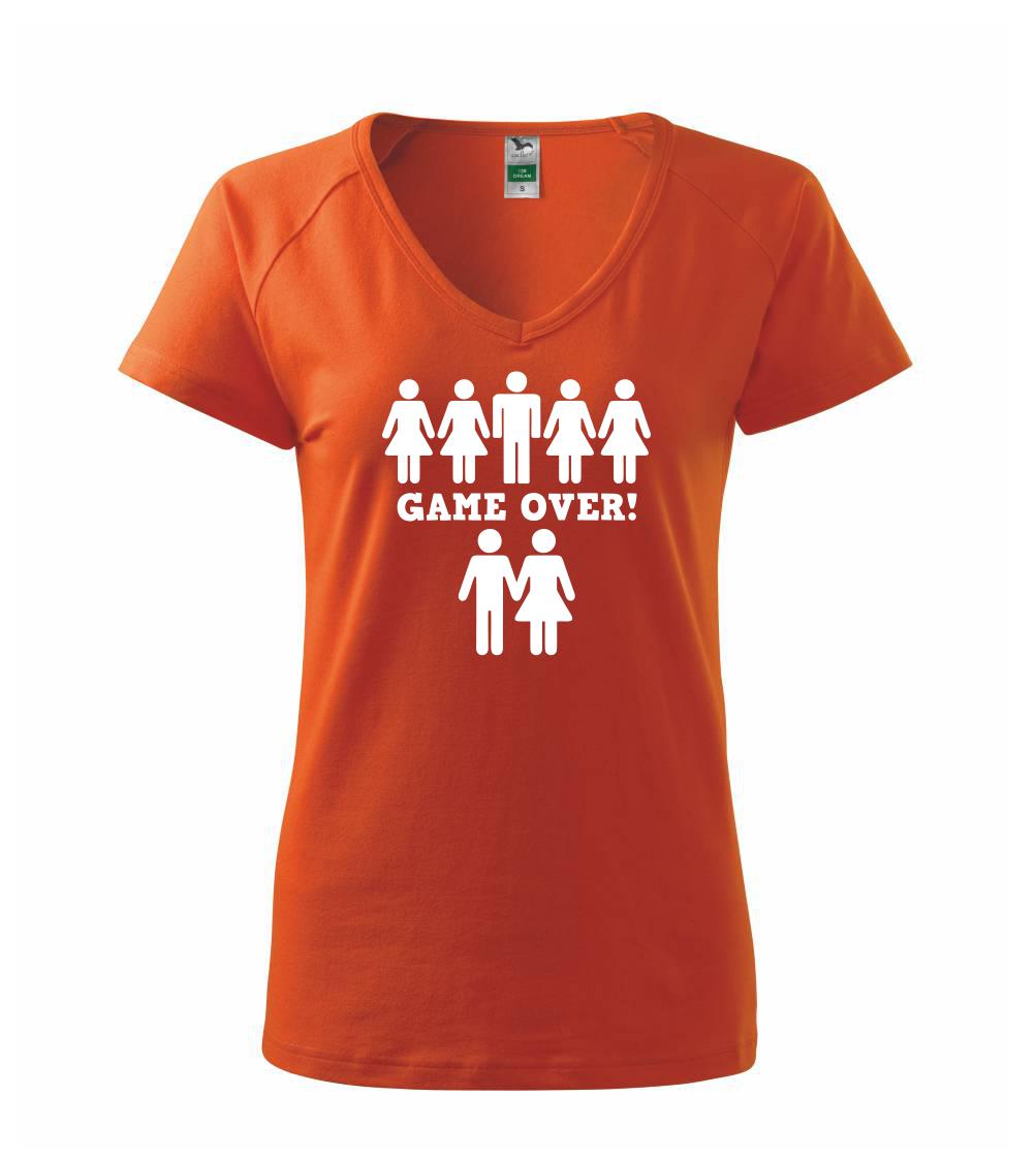 Svadobné tričká - Game over svadba - Tričko dámske Dream