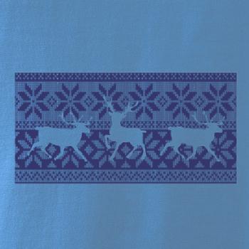 Jeleň vo vianočnom vzore