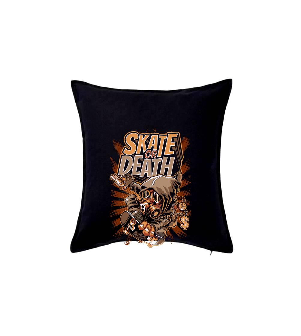 Skate or death plynová maska - Vankúš 50x50