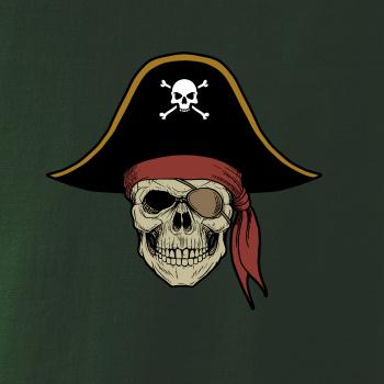 Pirátska lebka s klobúkom  Pirátska lebka s klobúkom