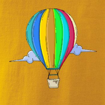 Teplovzdušný balón v oblakoch Teplovzdušný balón v oblakoch