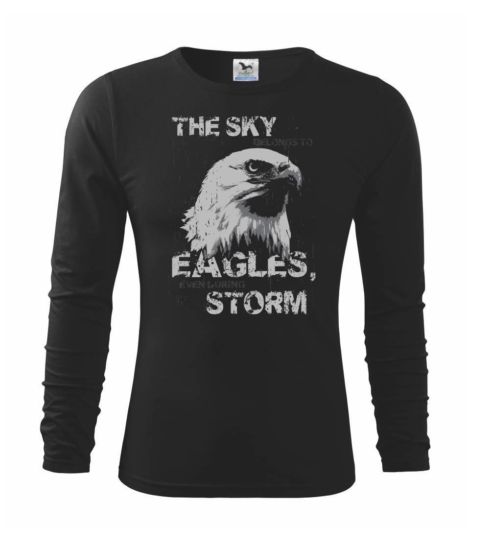 Tričká so zvieratami - Eagle skystorm - Tričko detské Long Sleeve