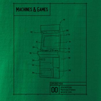 Nákres herný automat spredu Nákres herný automat spredu