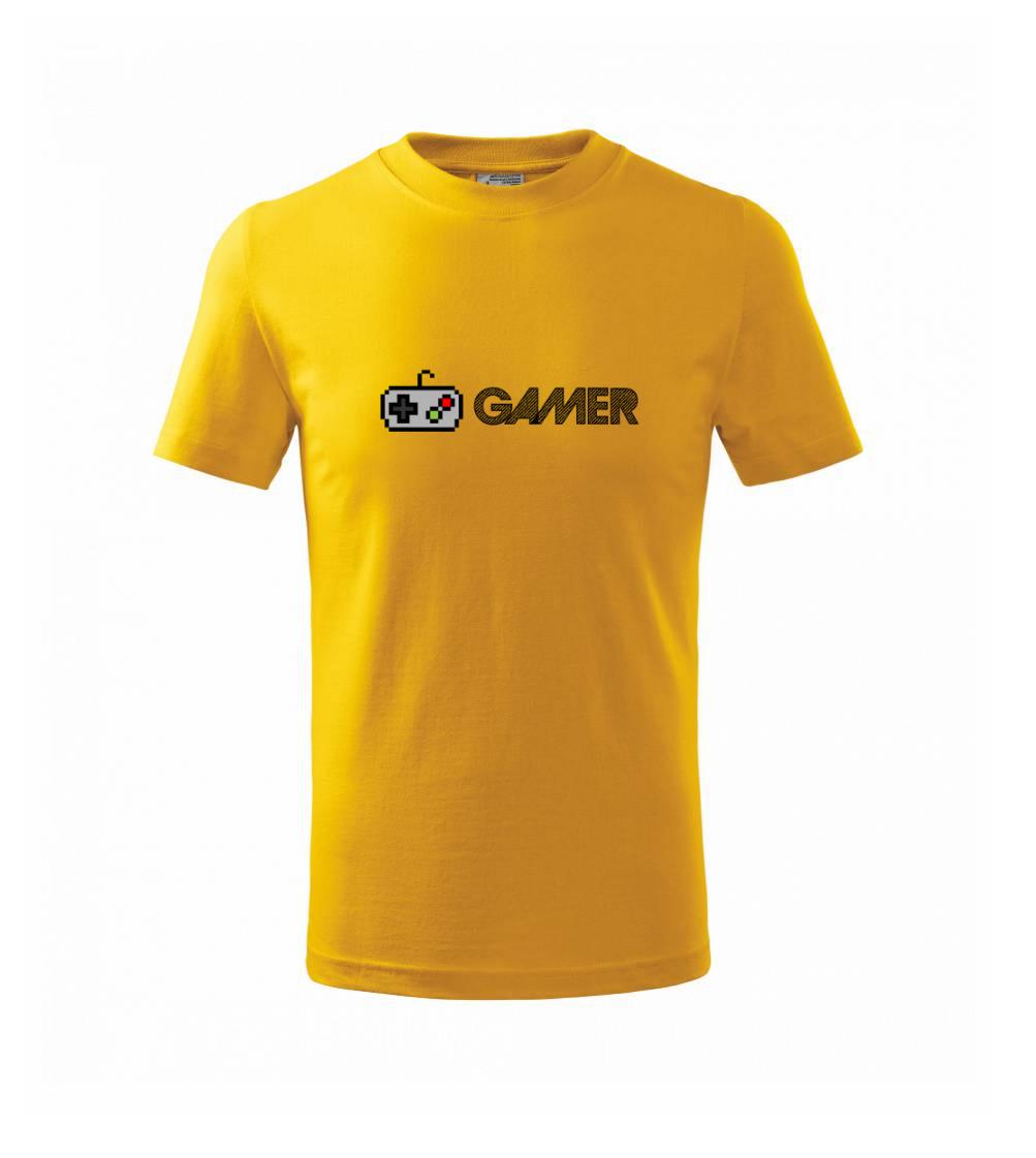 Tričká pre ajťákov - Gamer - ikona gamepad - Tričko detské bavlnené