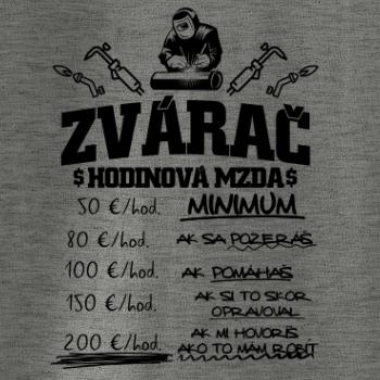 Hodinová mzda zvárač