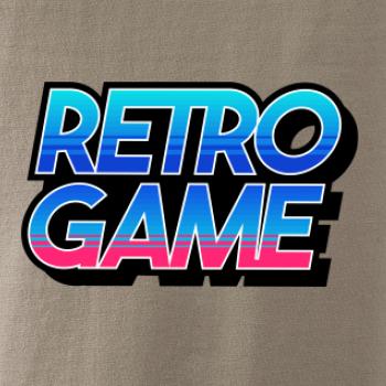 Retro game nápis farebný Retro game nápis farebný