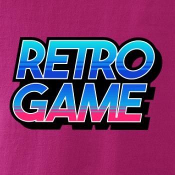 Retro game nápis farebný