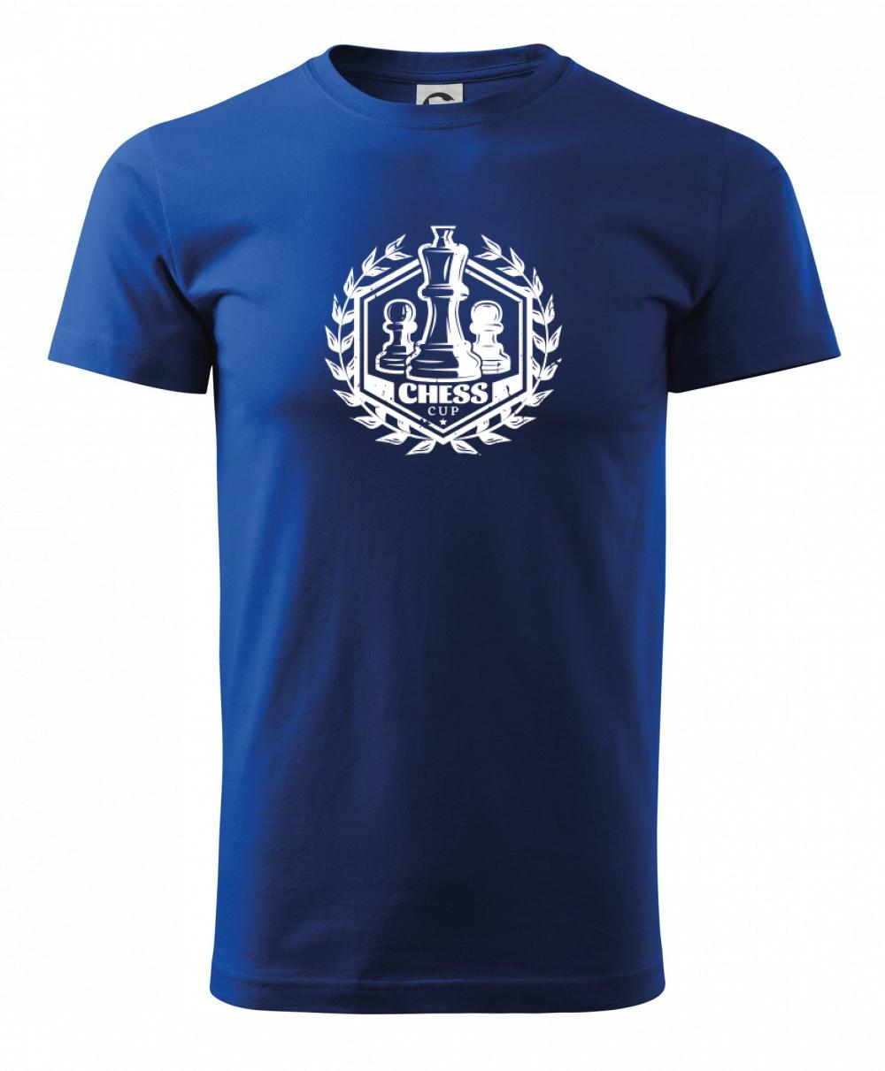 Tričká a mikiny so spoločenskými hrami  - Chess cup - pohár - Tričko extra veľké  (5-8XL)