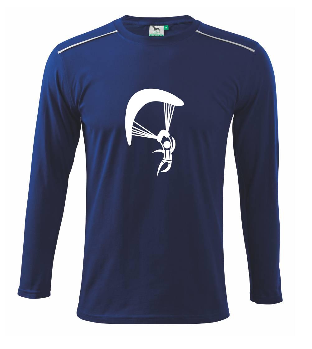 Tričká s motívom paraglidingu - Paragliding panáčik ikona - Tričko s dlhým rukávom Long Sleeve