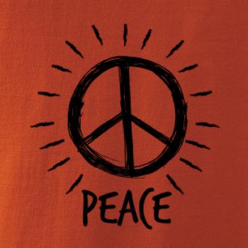 Peace symbol čiernobiely