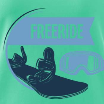 Freeride snowboard kruh