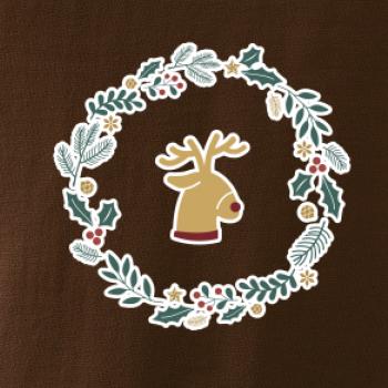 Vianočný veniec so sobom