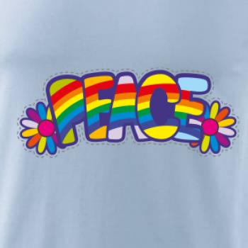 Peace nápis dúhový