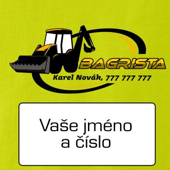 Bagrista v kruhu - vlastný nápis Bagrista v kruhu - vlastný nápis