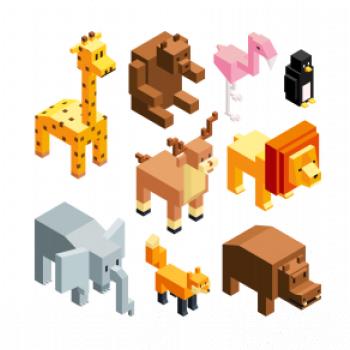 3D zvieratká 3D zvieratká