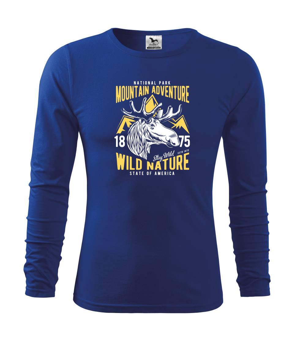 Tričká so zvieratami - Wild Nature Mountain Adventure - Tričko detské Long Sleeve