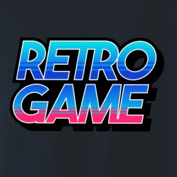 Retro game nápis farebný