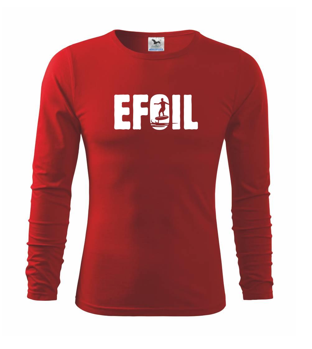 Ostatné športy - Efoil nápis - Tričko detské Long Sleeve