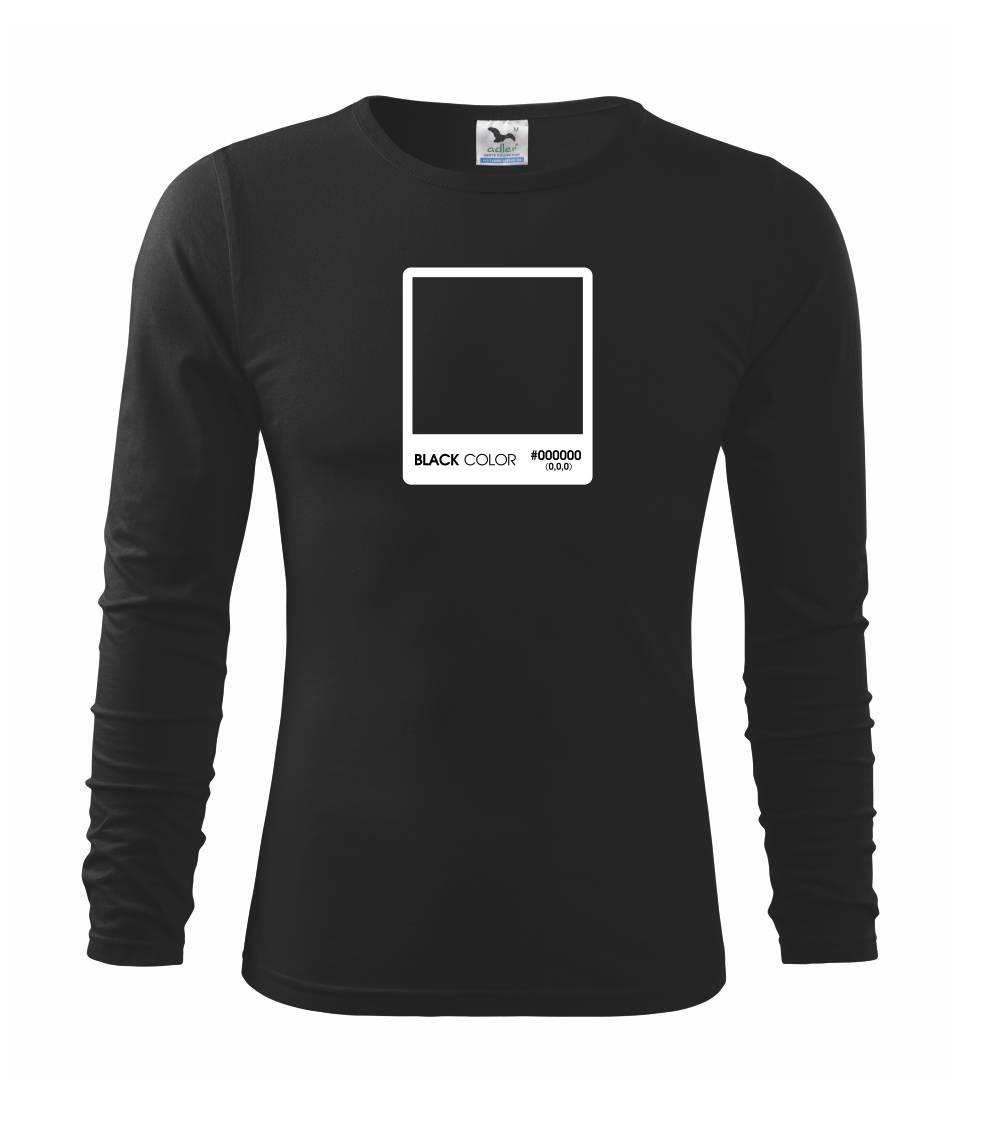 Tričká pre fotografov - RGB black - Tričko s dlhým rukávom FIT-T long sleeve
