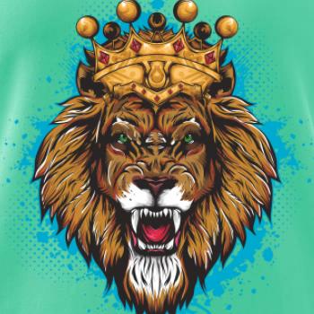 Lev kreslený s korunou