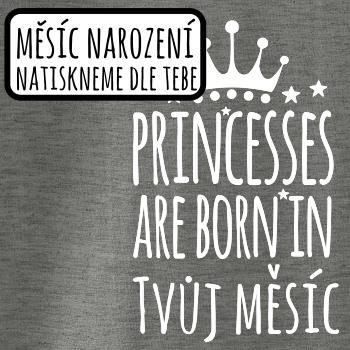 Princesses are born in (Vlastný nápis mesiac narodenia)