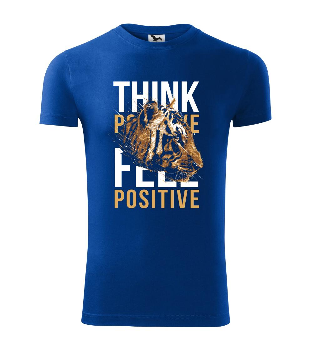 Tričká so zvieratami - Tiger think - Viper FIT - Pánske zúžené tričko