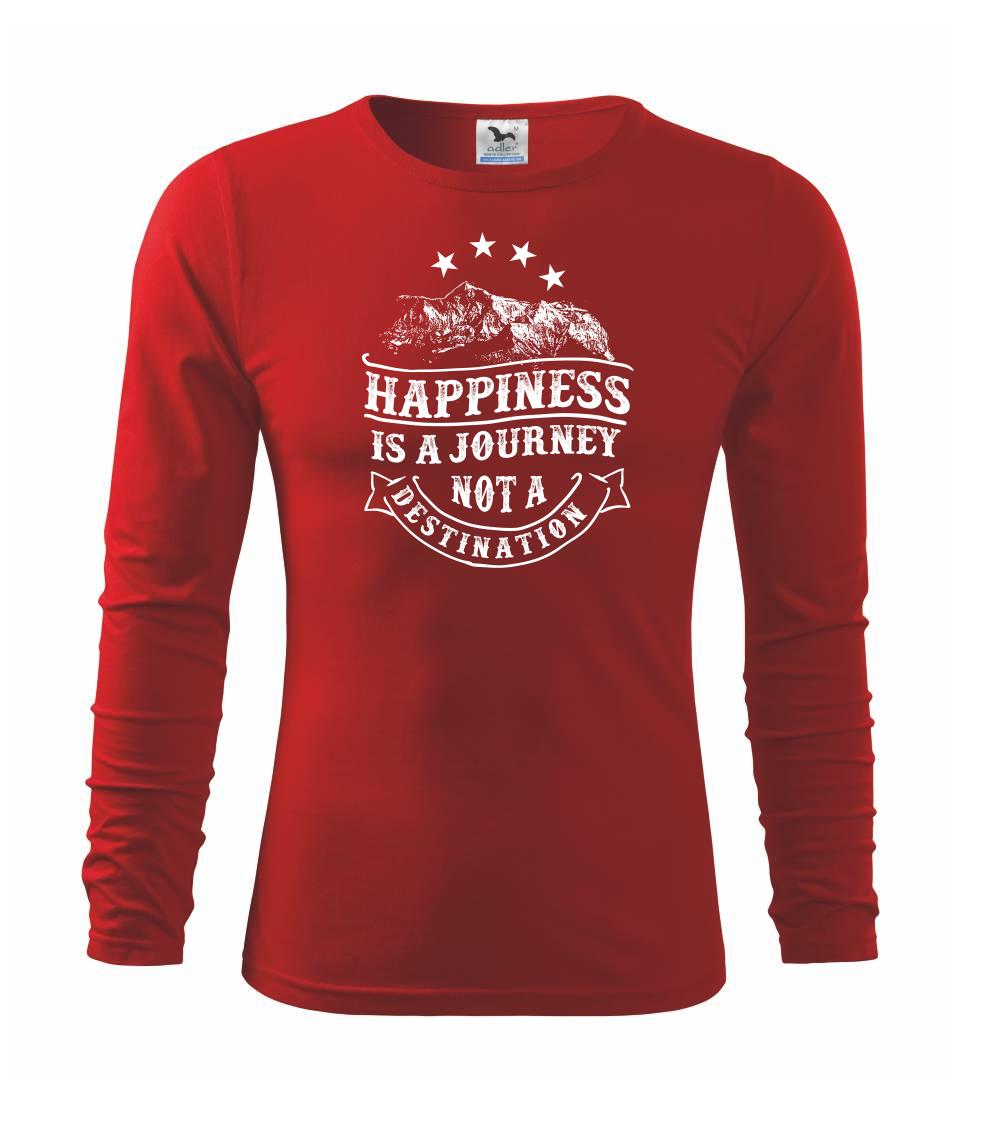 Trička pre cestovateľov - Happiness is a Journey - Tričko detské Long Sleeve