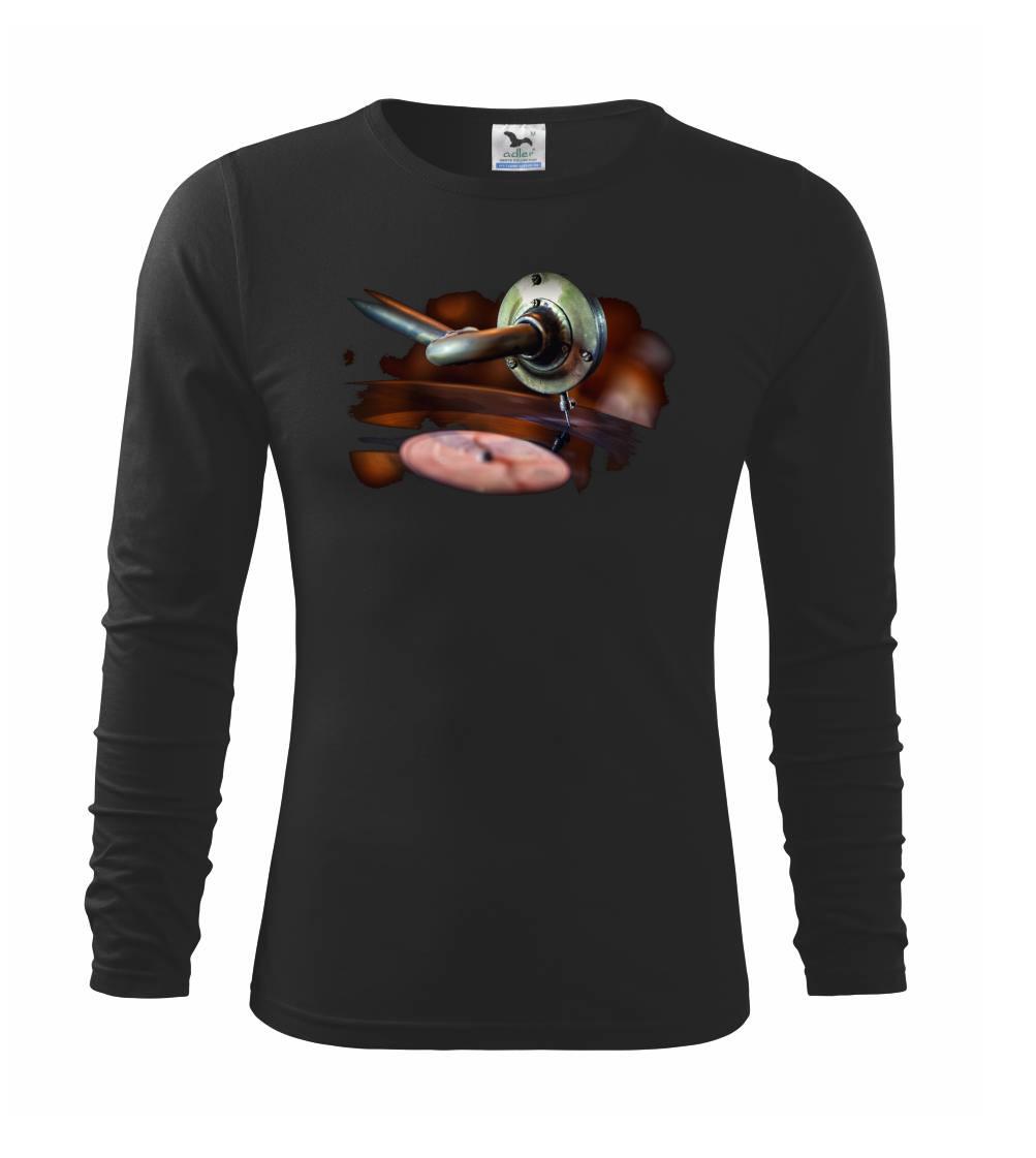 Retro gramofón - Tričko detské Long Sleeve