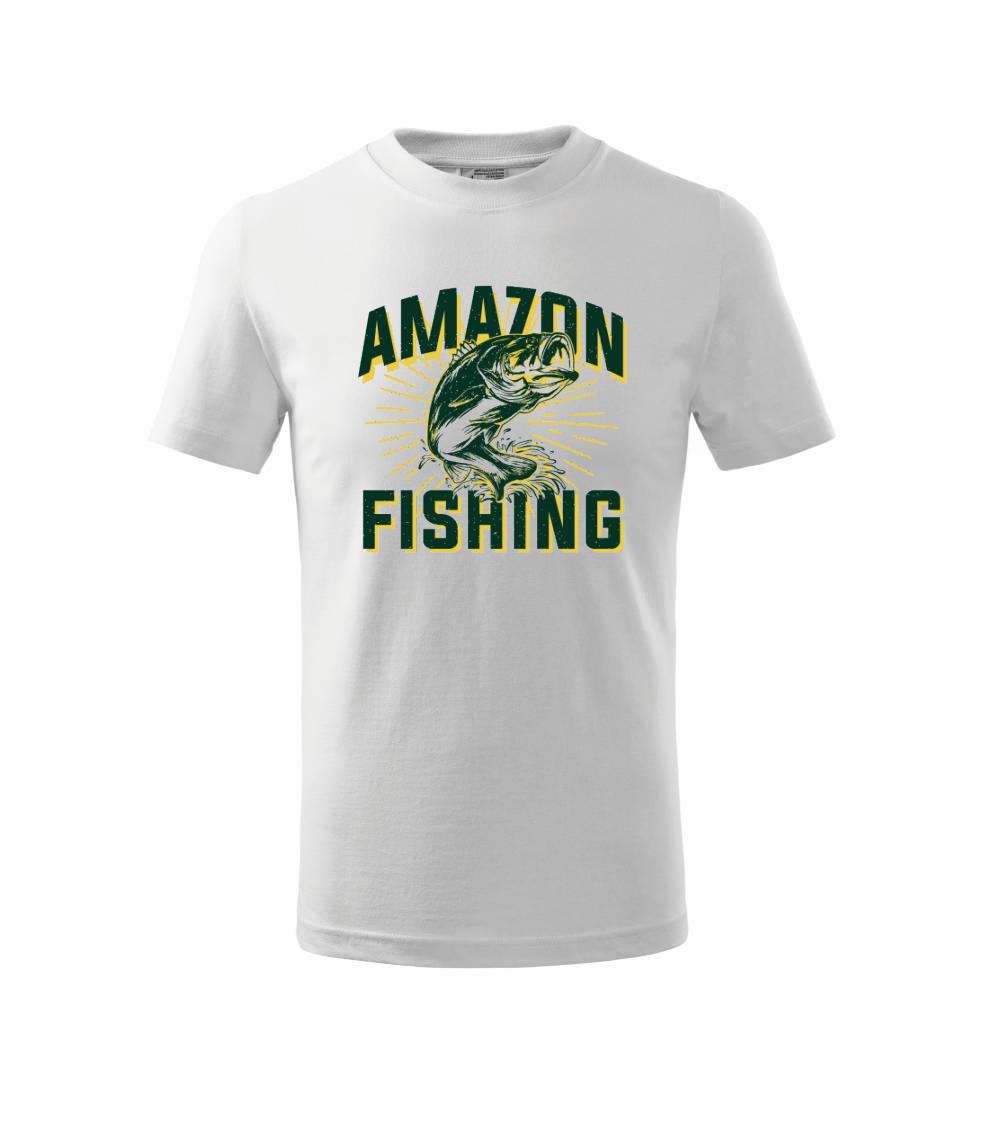 Tričká so zvieratami - Fish fishing - Tričko detské bavlnené