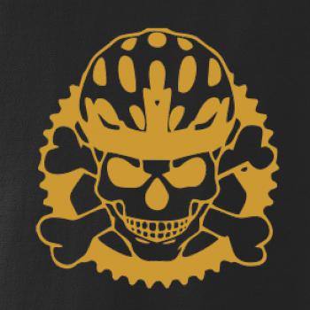 Lebka cyklista - prilba zlatá 